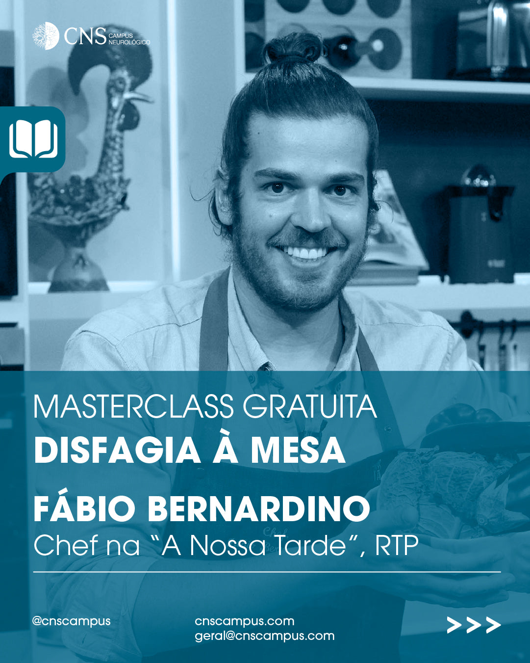 Masterclass Gratuita - Disfagia à Mesa com Chef Fábio Bernardino